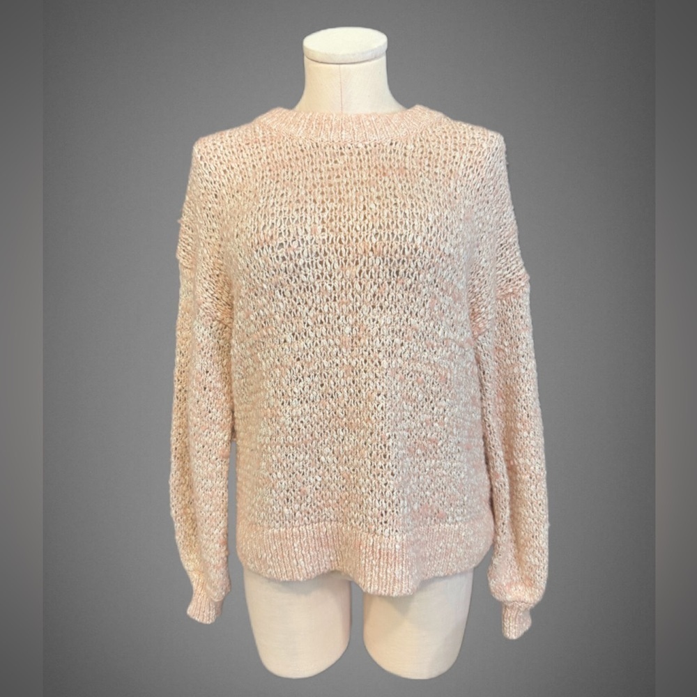 MADEWELL women’s size XXS soft peach melange soft crew neck sweater